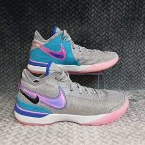 Nike Zoom Lebron NXXT Gen Men's Basketball Shoes Wolf Grey Pink Spell Size 10.5